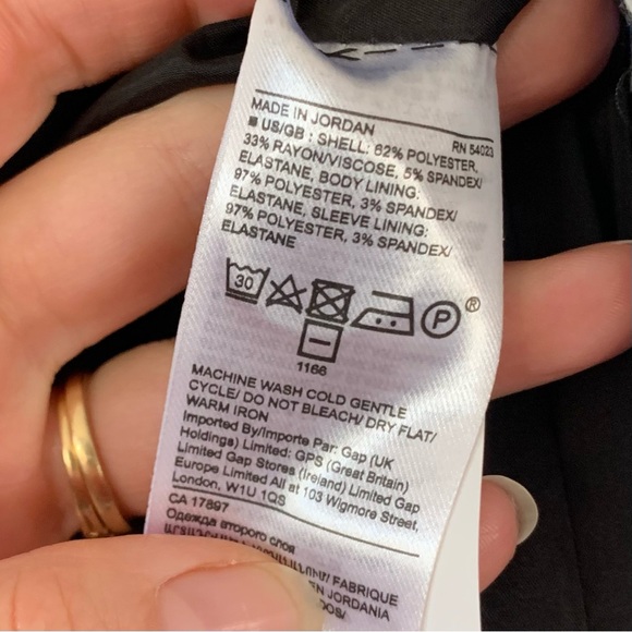 Banana Republic Long and Lean Blazer Plaid Jacket 1 Button Blue Black Size 4 - Picture 7 of 8